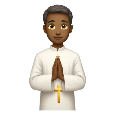 The Young Priest in prayer sticker