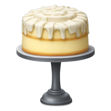 vanilla cake with vanilla topping sticker