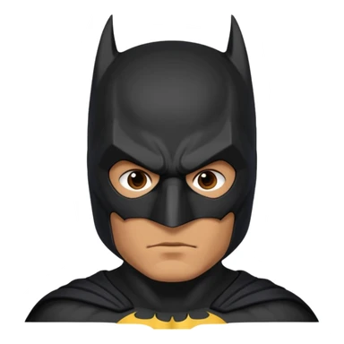 The below right one is perfect but just remove the hair and put batman mask on him  sticker