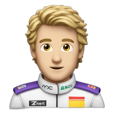 Max verstapen qui conduis une f1 sticker