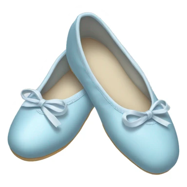 Pale blue ballet shoes sticker