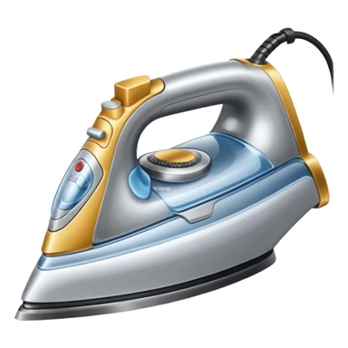 an iron for ironing clothes sticker