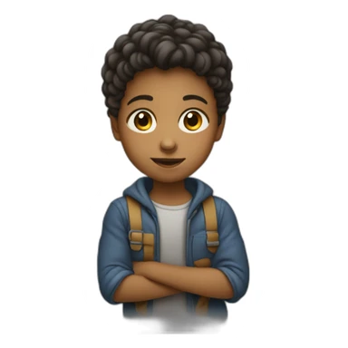 Enfant qui donne un coup de poing sticker