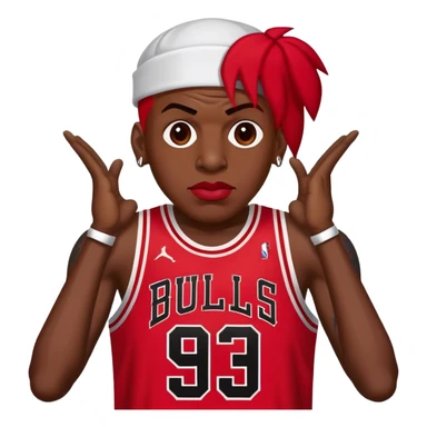 Dennis Rodman Chicago bulls #91 sticker