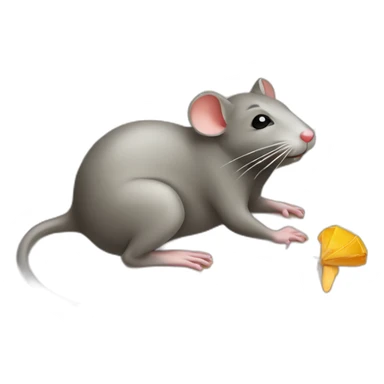 rat at beach sunbathing sticker