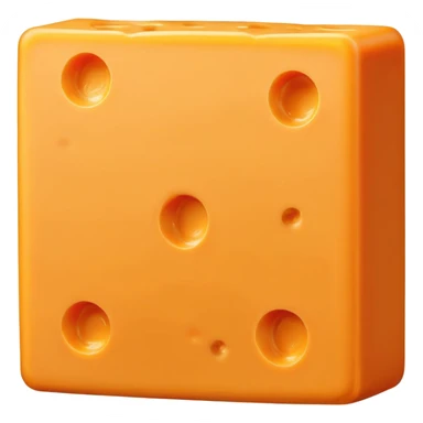 Block of cheddar cheese sticker