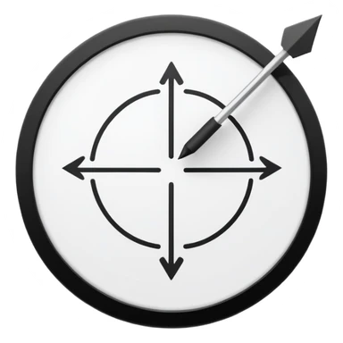 Minimalistic flat vector icon, iOS style, thin black contour on white background. Circular arrows forming a loop with small task board inside. Clean, no text, no shadows sticker
