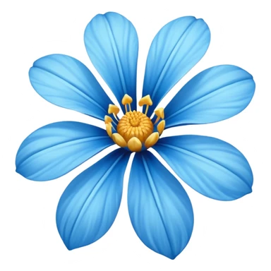 Flor de lirio azul cielo sticker