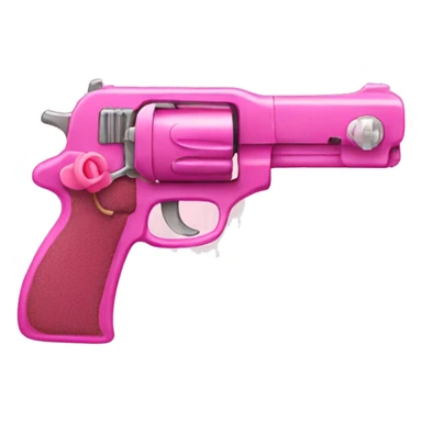 pink pistol with a pink ribbon sticker