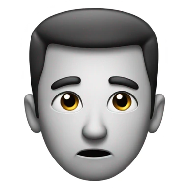 Raised eyebrow expression facepalming  sticker