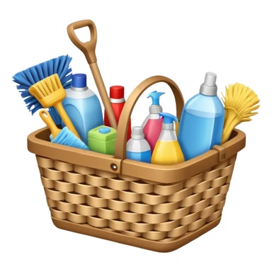 cleaning basket sticker