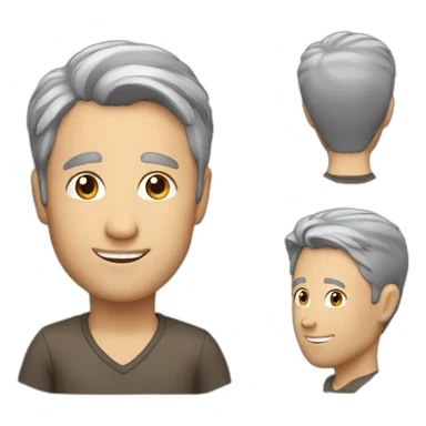 tim hughes gray hair sticker