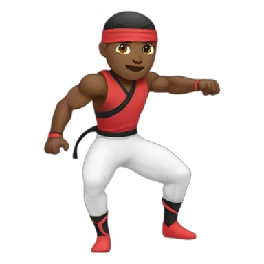 austian colored male Ninja Warrior athlete in action sticker