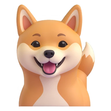 shiba inu happy sticker