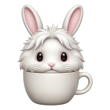 Make bunny coffee cup sticker