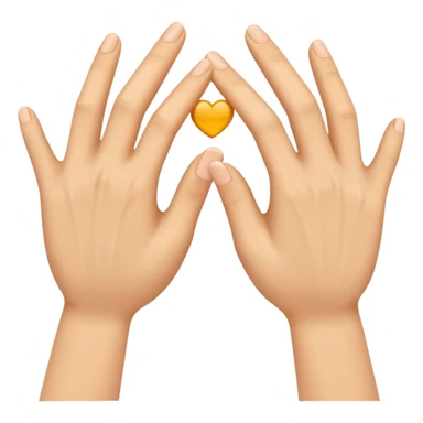 Les doigts des deux mains qui forme un W sticker