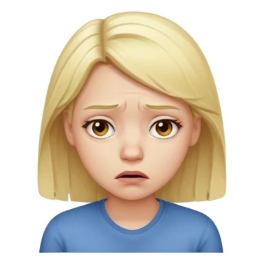 frustrated girl sticker