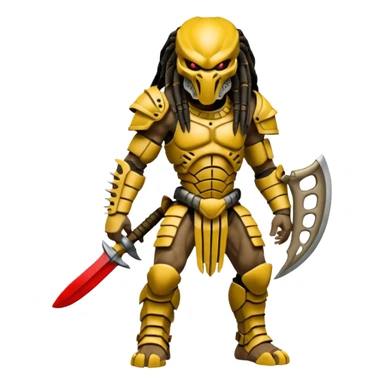 Predator from movie predator with bone armor sticker