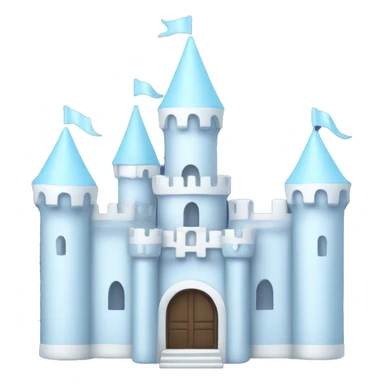 Pastel blue White Castle sticker
