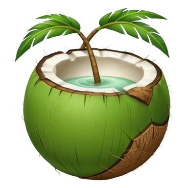 Green Coconut  sticker