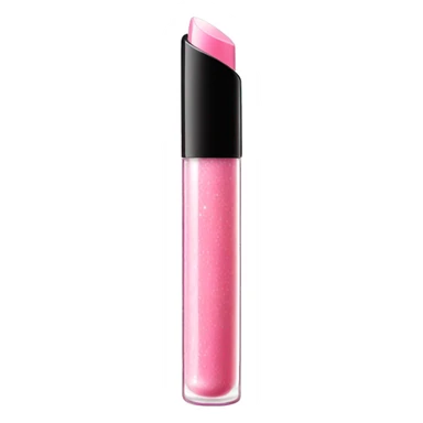 Light Pink sparkly lip gloss tube sticker