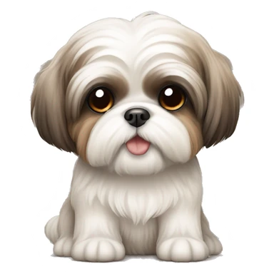 Cute little dog Shih Tzu sticker