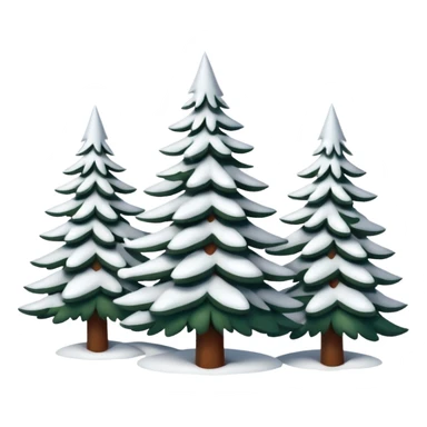 Pretty snow covered christmas scene sticker