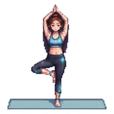 yoga girl sticker