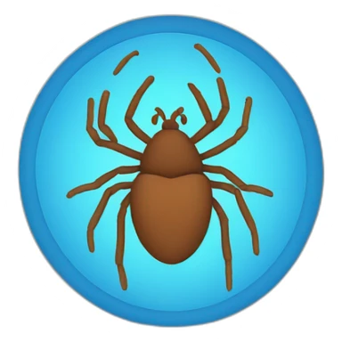 Tick sign in blue circle sticker