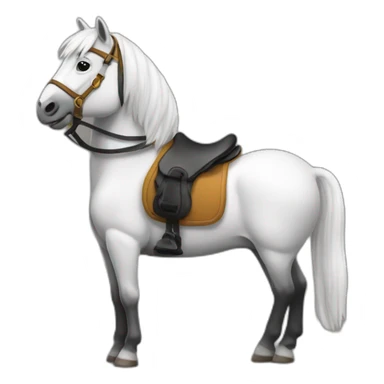 cheval sur panda sticker