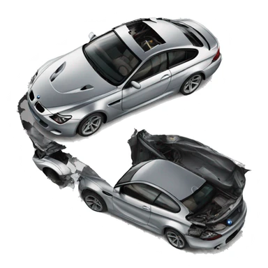 Crashed BMW M6 2024 sticker