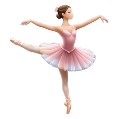 Icon for Ballet: a theater stage with silhouette of a ballerina in an elegant pose, surrounded by spotlight and stage lights. The icon should convey the grace and beauty of ballet, with focus on the dancer and the dramatic lighting. Transparent background. sticker