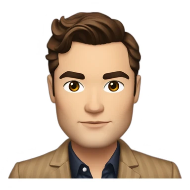 Chuck Bass of Gossip Girl sticker