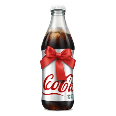 Diet Coke with a ribbon sticker