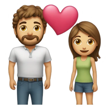 Heart with D+K sticker