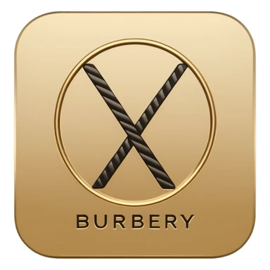 Burberry logo sticker