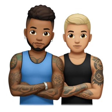 Jermaine Rivers Damian Kane With Tattoos  sticker