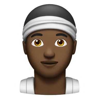 Black man with durag sticker