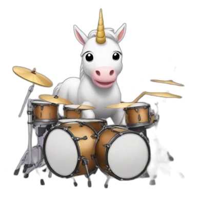 licorn drummer sticker