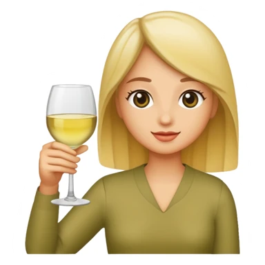 😊 holding white wine sticker