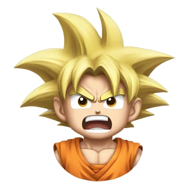Goku in rage mode  sticker