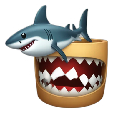 shark and banned icon sticker