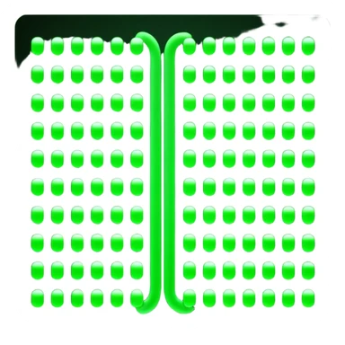 matrix green binary flowing sticker