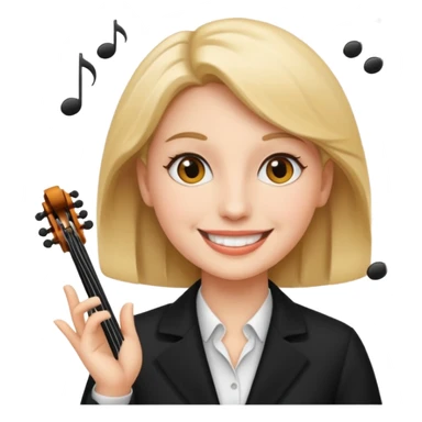Female music conductor emoji sticker