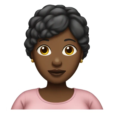 Black pregnant woman  sticker