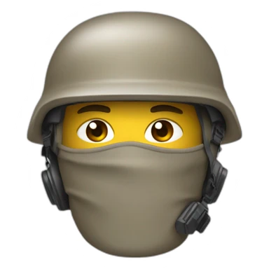 Taupe avec un casque de soldat sticker