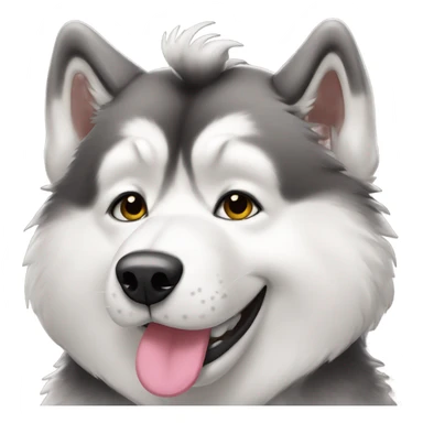Malamute blowing kisses  sticker