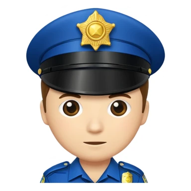 fancy police officer sticker