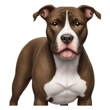 Black and white pitbull sticker