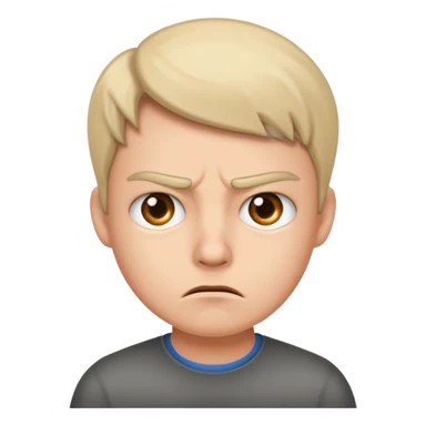 Person in annoyed  sticker